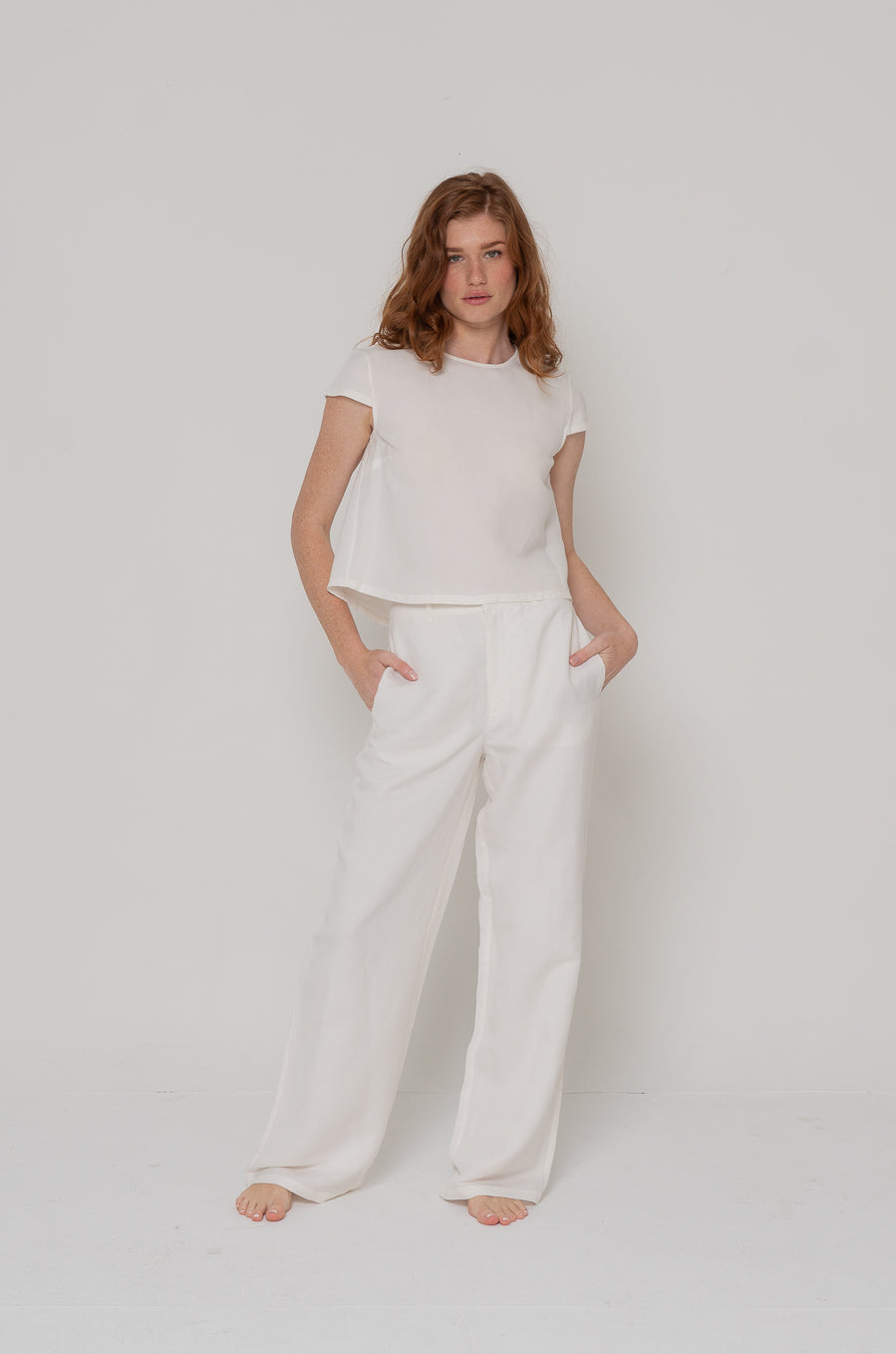 Hadley Trouser in White