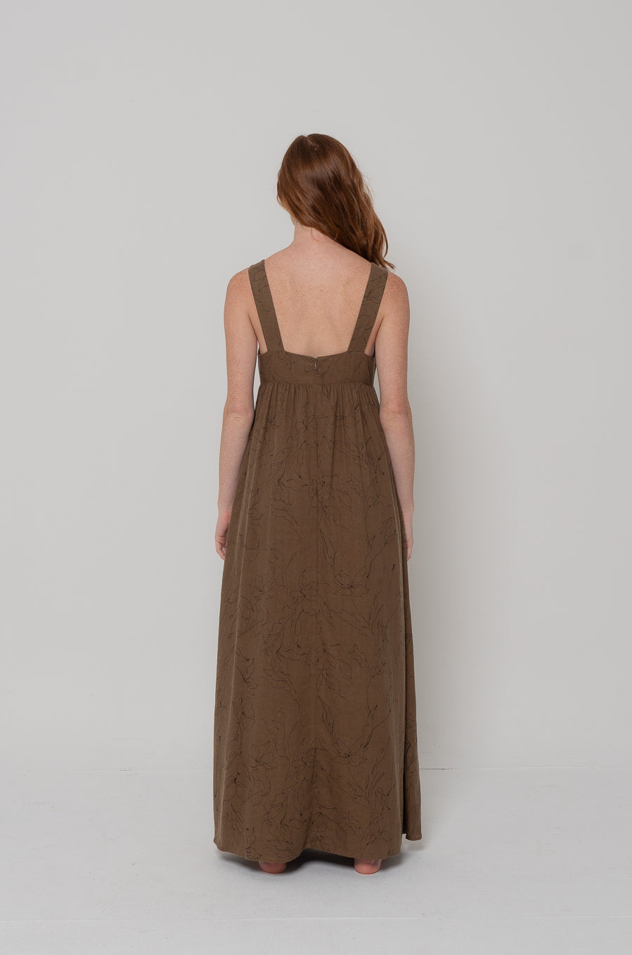 Evelyn Dress in Brown