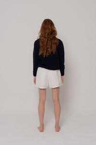 Embroidered Sweatshirt in Navy